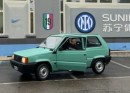 Arturo Vidal Driving the Fiat Panda to Training