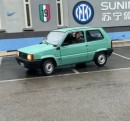 Arturo Vidal Driving the Fiat Panda to Training