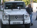 Ashely Tisdale Drives Her White G550 to the Salon, Gets a Parking Ticket