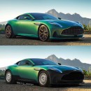 Aston Martin DB12, S-Class, and 2024 Camaro CGI base spec