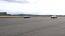 Drag race between Aston Martin GT8 and Porsche 718 Cayman