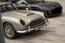 Aston Martin celebrates 50 years with James Bond with display, includes giant replica of the Corgi Goldfinger DB5 toy car, with a $3.5 million price tag