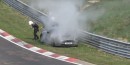 Aston Martin V12 Vantage breaks down on Nurburgring