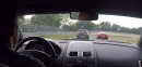 Aston Martin V8 Vantage vs VW Golf GTI Mk VII Nurburgring Battle