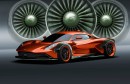 Aston Martin Valhalla DIY bolt-on widebody kit rendering by Aksyonov Nikita