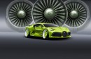 Bugatti Divo bagged rendering by Aksyonov Nikita