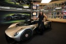 Aston Martin Valkyrie with production headlights and Serena Williams