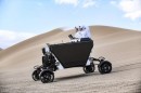 The FLEX Moon buggy from Astrolab out in the Californian desert