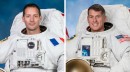 Astronauts Shane Kimbrough and Thomas Pesquet