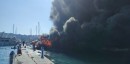 Fire engulfs four or five yachts in Corfu marina, only one is still floating