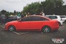 Red Wrap Audi A6 on Vossen Rims