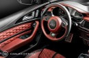 Audi A6 Gets Red Honeycomb Interior from Carlex Design