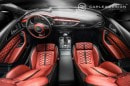 Audi A6 Gets Red Honeycomb Interior from Carlex Design