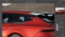 Audi A7 Sportback Avant rendering by Theottle