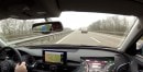 Audi Driver Doing 240 KM/H on Autobahn Nearly Cut Off by Van