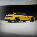 Audi e-tron GT Avant rendering