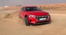 Audi e-tron quattor sand drifting