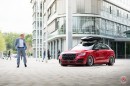 Audi Q2 Gets Custom Vossen Wheels and Red Roll Cage