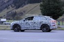 Audi Q4 e-tron Spied Testing With Giant Steelies in the Alps