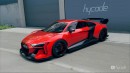 Audi R8 "Black Series" Is an Epic Widebody Rendering That Challenges Bugatti