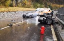 Audi R8 Split in Half by Crash in Northern Italy