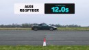 Lamborghini Huracan Performante drags Audi R8 Spyder