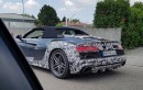 Audi R8 Spyder Facelift Spied With Giant Exhausts, New Face
