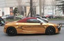Gold Audi R8 Spyder