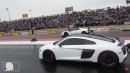 Audi R8 vs Nissan GT-R, Huracan, R8 on ImportRace