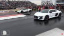 Audi R8 vs Nissan GT-R, Huracan, R8 on ImportRace