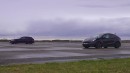 Audi RS 4 Avant Drag Races Tesla Model Y Performance