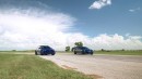 Audi RS 6 Avant Drag Races Hennessey H1000 Cadillac CT5-V Blackwing