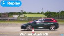 Audi RS 6 Avant vs. Audi R8 - Drag Race