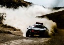 Audi RS Q e-tron in Zaragoza, Spain, for gravel test drive before 2022 Dakar