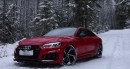 Audi RS5 and R8 Look Stunning While Taking Advantage of First Snow