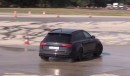 Audi RS6 Avant Does  Decent quattro Drift on Wet Skid Pad, But It's no M5