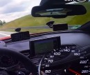 Audi RS6 Performance Chasses BMW H4 on German Autobahn