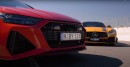 Audi RS6 vs Mercedes-AMG GT R PRO 0-124 mph (0-200 km/h) race