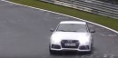 Audi RS7 trying to drift on Nurburgring