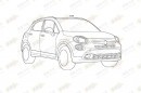 Fiat 500x Crossover Leaked
