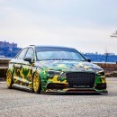 Audi S3 Sedan With Camo Wrap and Radi8 Wheels Looks Ready for Fishing