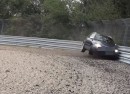 Audi A4 Nurburgring crash
