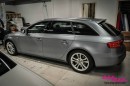 Audi S4 Wrapped in Brushed Steel