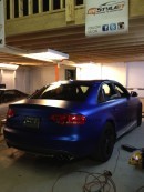 Audi S4 Wrapped in Matte Metallic Blue