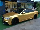 Gold Audi S5 Sportback