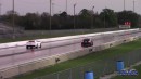 Audi TT RS vs Camaro vs Mustang drag races on DRACS