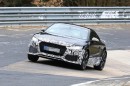Audi TT RS Facelift Spied Testing at the Nurburgring