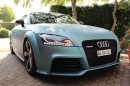 Audi TT RS Wrapped in Metallic Peppermint Blue