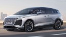Audi urbansphere concept rendered as production model