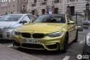 Austin Yellow BMW M4 Spotted in Munich